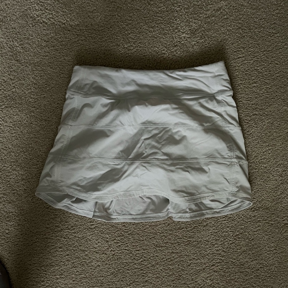 Lululemon pace rival skirt white size 4